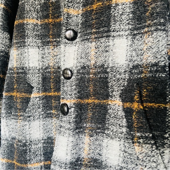 Isabel Marant Étoile checked wool-blend coat in anthracite - Picture 4 of 8